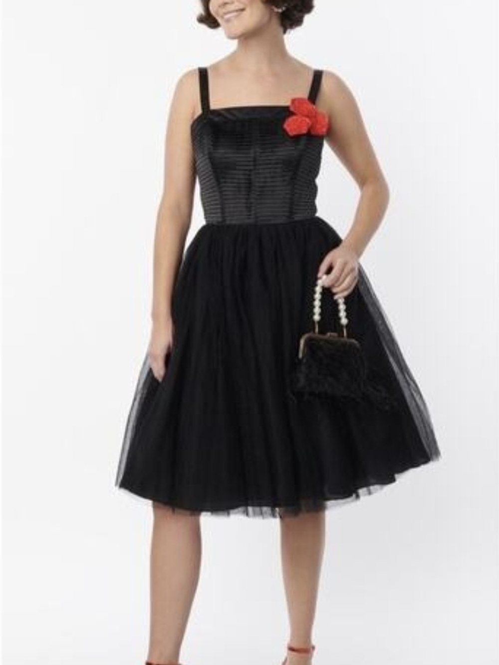 NWT Unique Vintage Black Tulle Dress